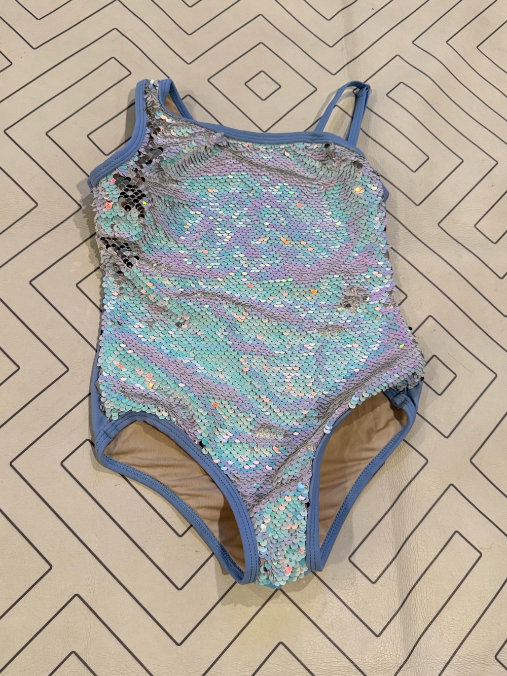 Shade Critters Sequin Blue One Piece Swimsuit